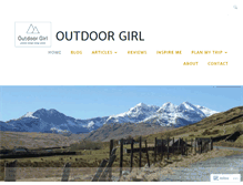 Tablet Screenshot of outdoor-girl.com